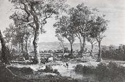 Louis Buvelot Pastoral oil painting